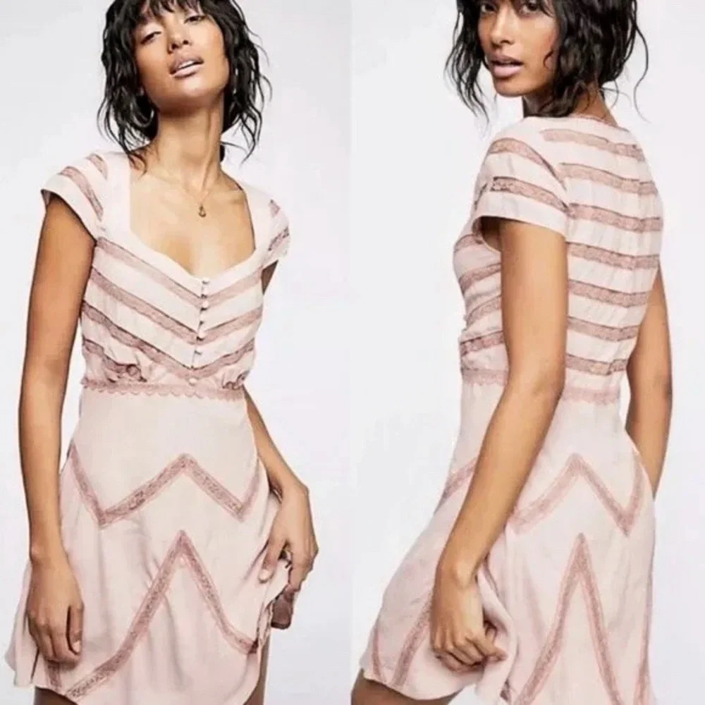NWT Free People Toasted Mink Dress - Picture 4 of 10